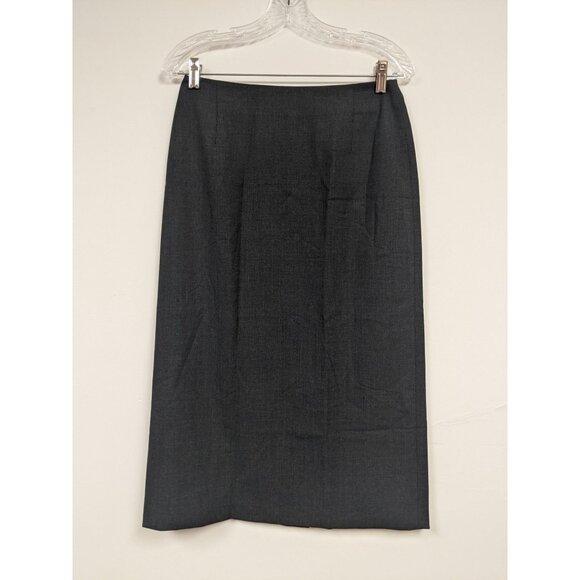 Vintage Eddie Bauer Dark Gray Skirt Size 4 Modest Womens - Picture 1 of 6